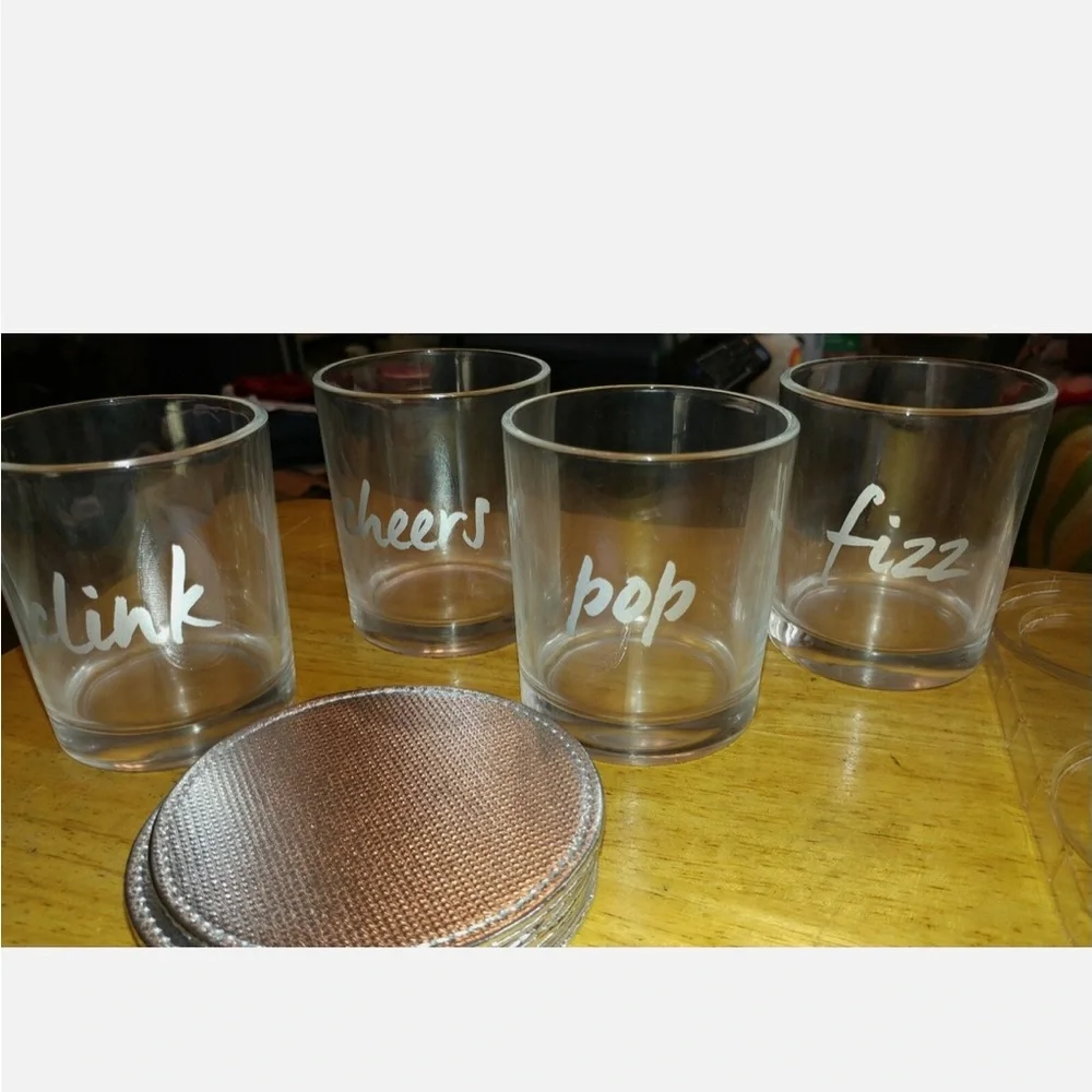 Ulta Beauty Pink Party Serving Set with Clear Cups